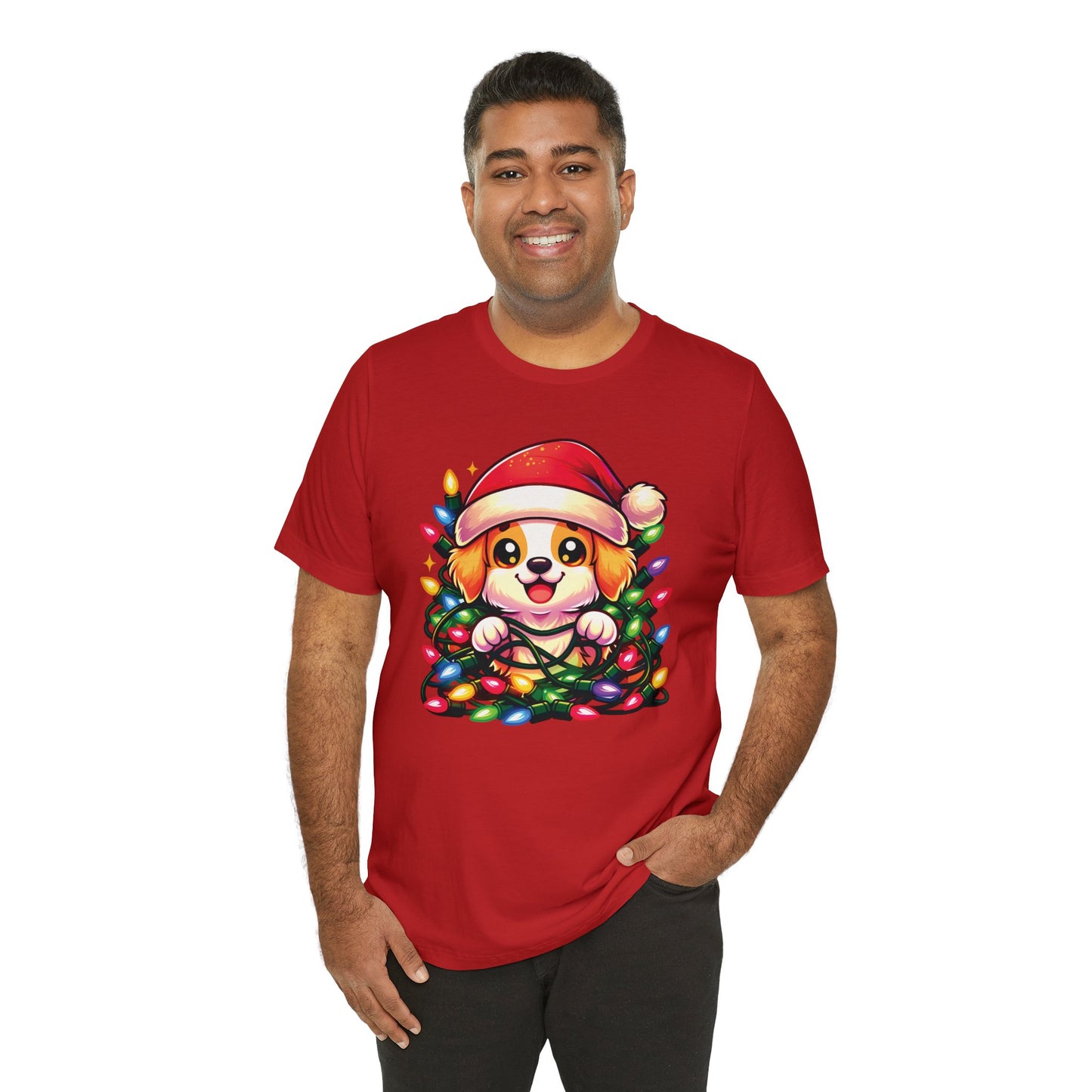 Dog Christmas Entanglement Tee