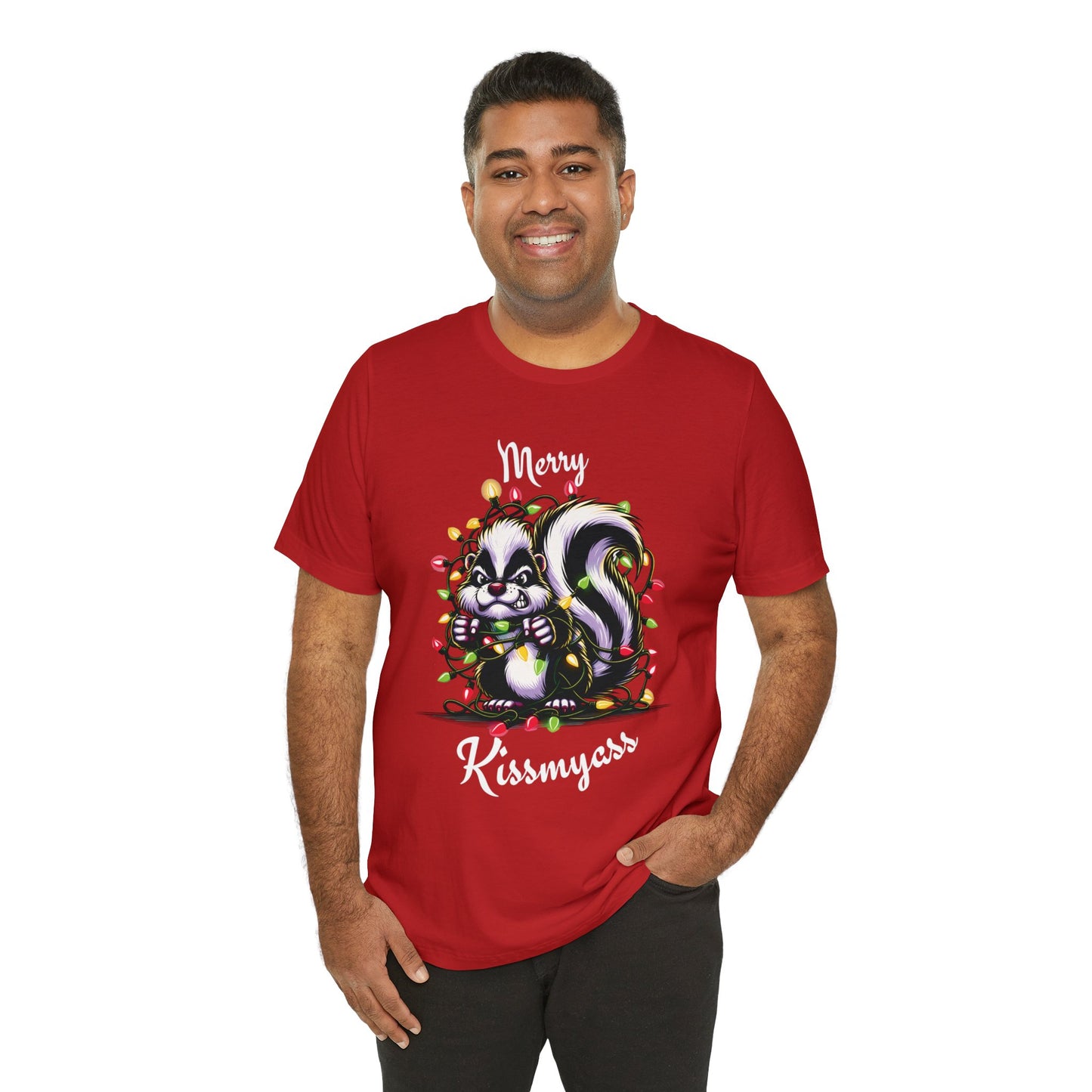 Merry Kissmyass Skunk Tee