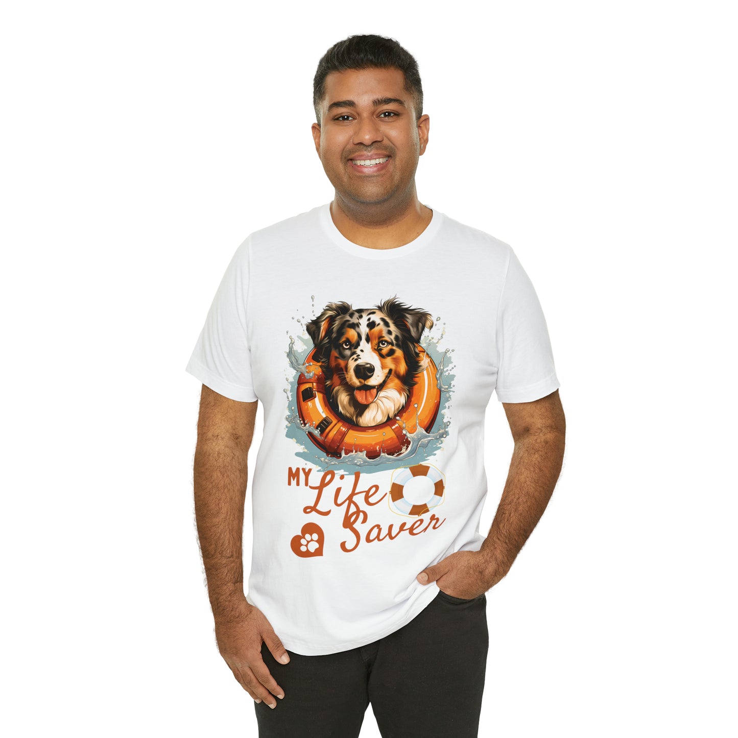 My Life Saver Australian Shepherd Dog Tee