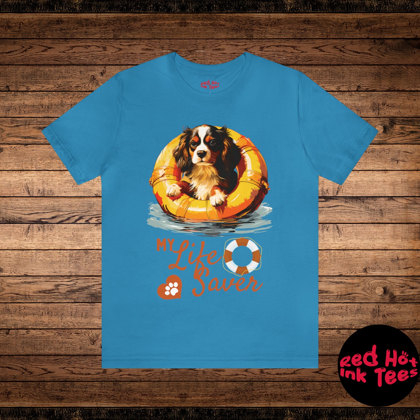 My Life Saver Cavalier King Charles Spaniel Dog Tee