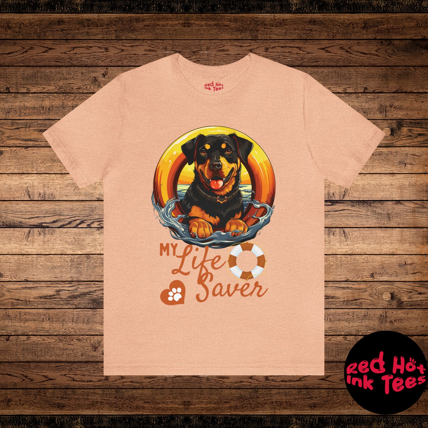 My Life Saver Rottweiler Dog Tee