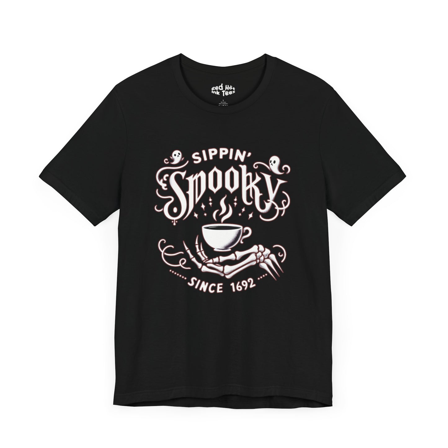 ☕ "Sippin' Spooky Since 1692" Halloween Coffee T-Shirt 💀🎃