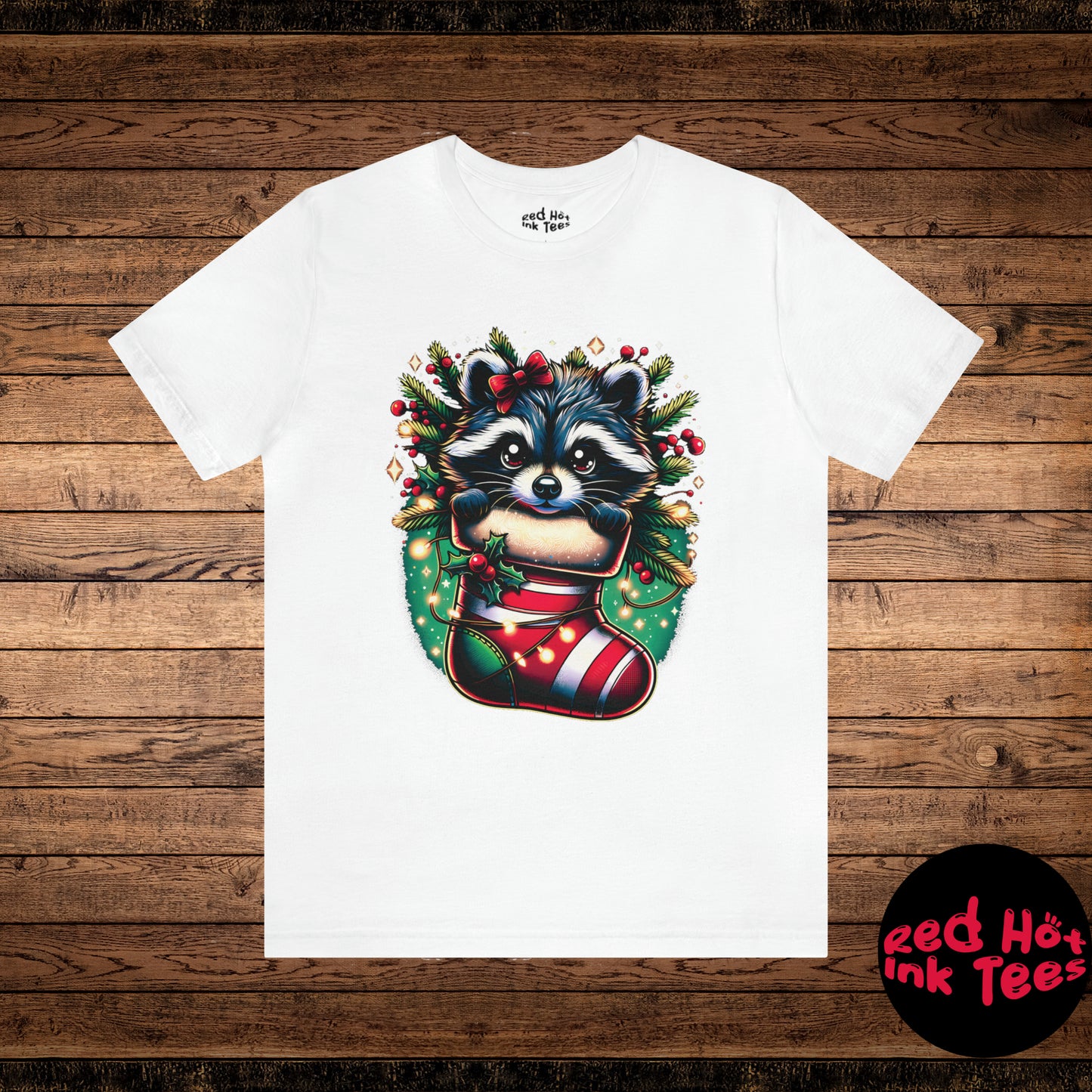 🦝 "Raccoon Stocking Tee" 🎄