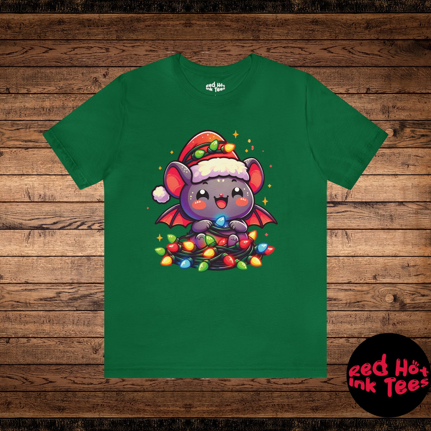 Bat Christmas Entanglement Tee