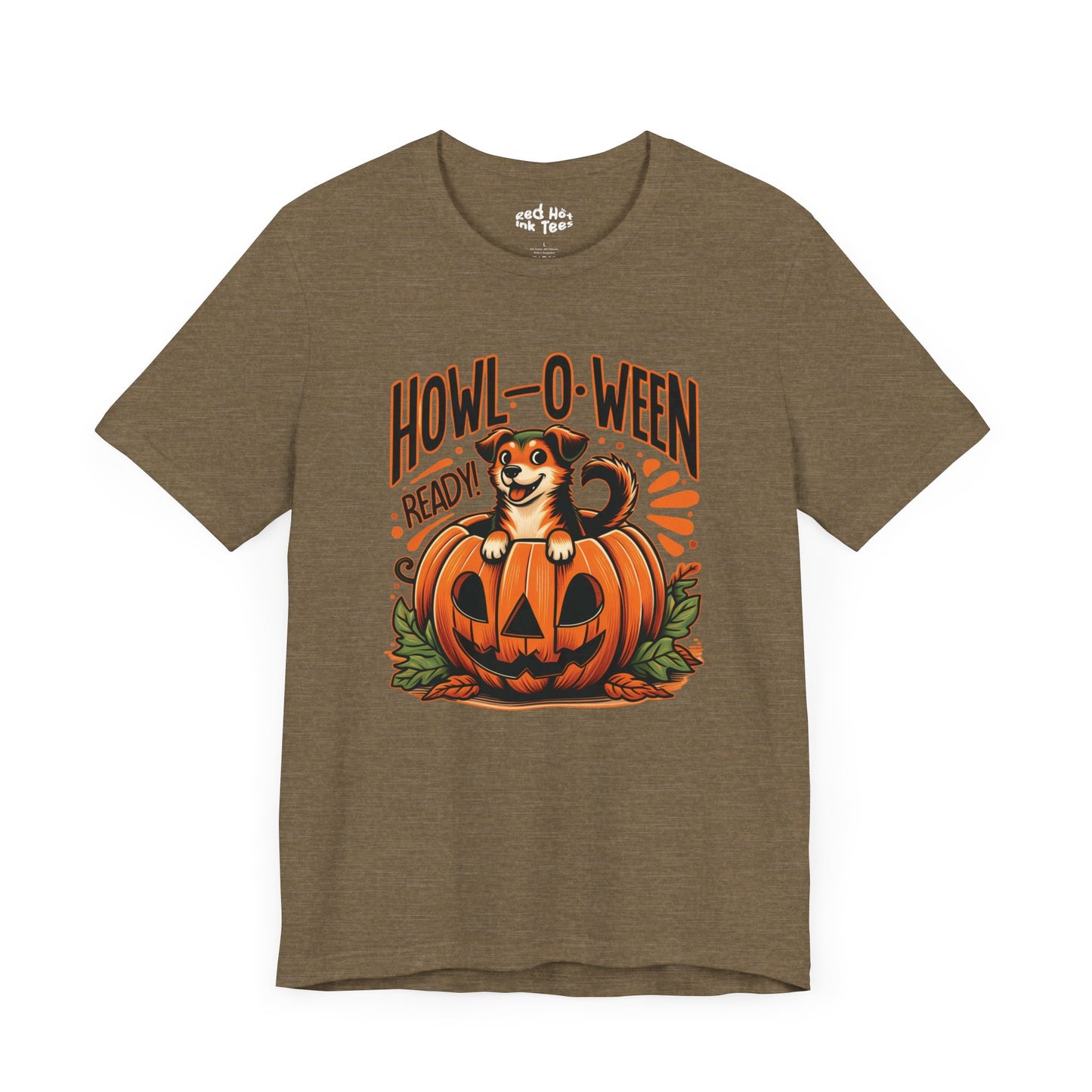 🐶🎃 "Howl-O-Ween Ready" Cute Halloween Dog and Pumpkin T-Shirt 🎃🐾