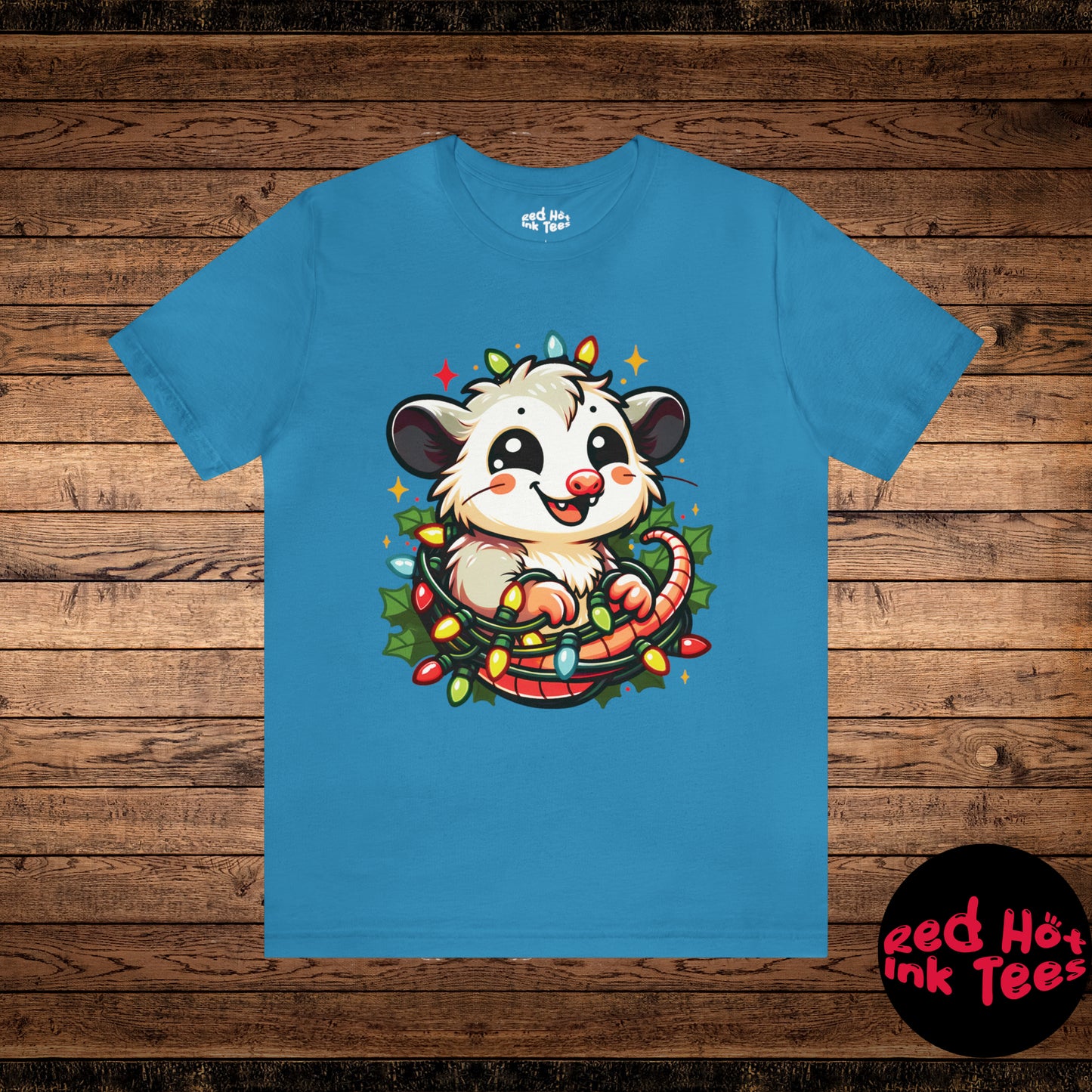 Opossum Christmas Entanglement Tee