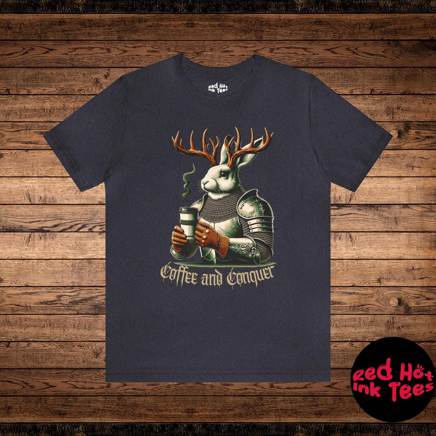 🐇🦌 Coffee and Conquer Jackalope Tee 🐇🦌