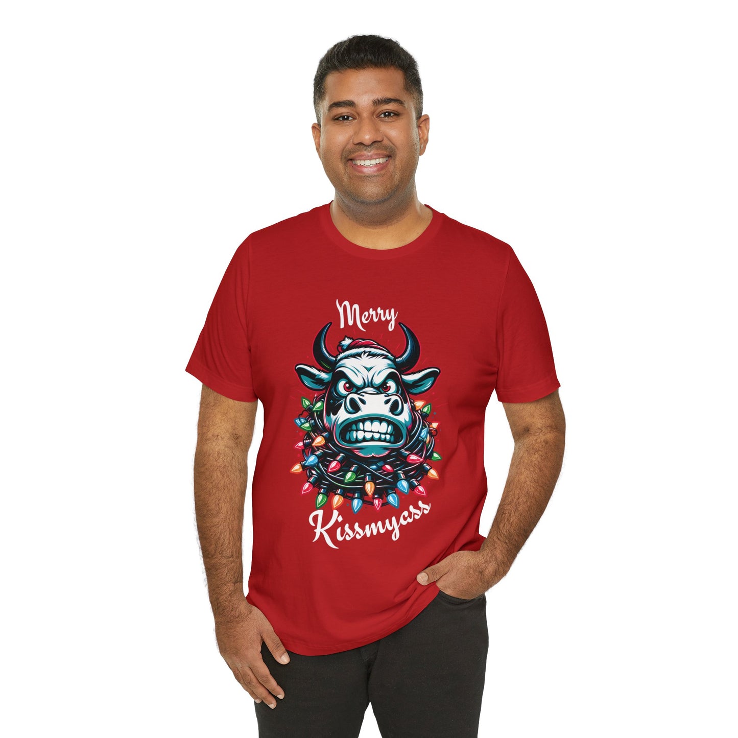 Merry Kissmyass Cow Tee