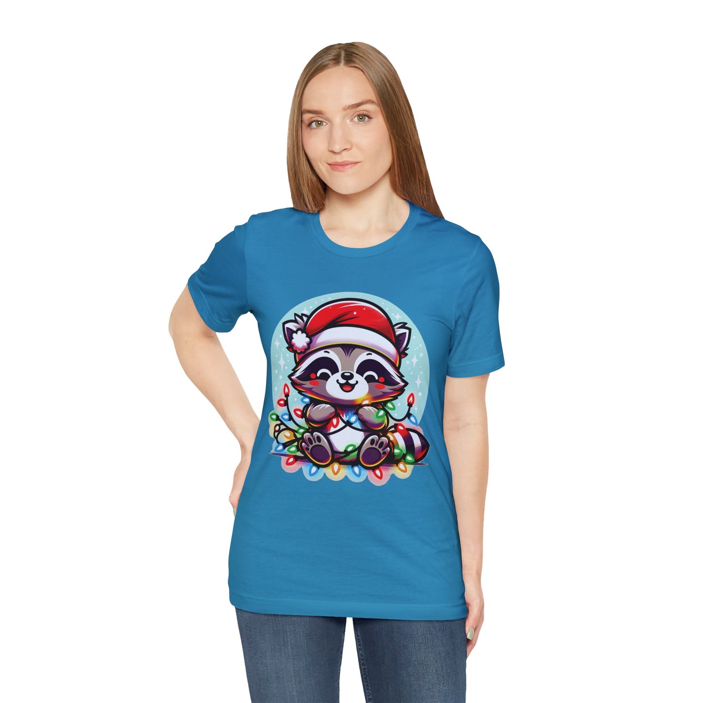 Raccoon Christmas Entanglement Tee