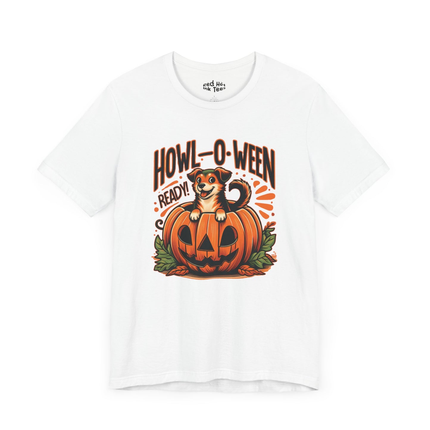 🐶🎃 "Howl-O-Ween Ready" Cute Halloween Dog and Pumpkin T-Shirt 🎃🐾