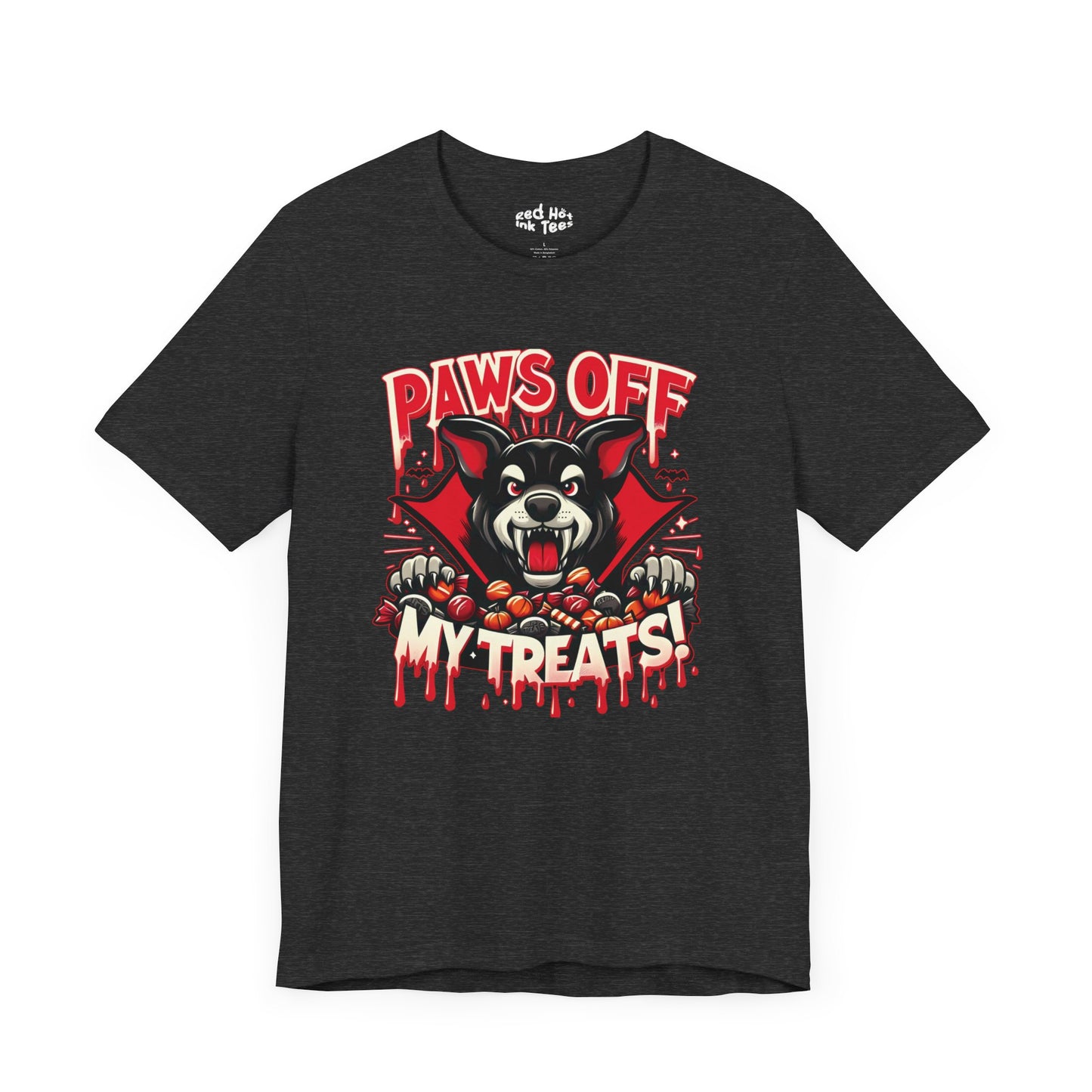 🐾🧛‍♂️ "Paws Off My Treats" Fierce Halloween Dog T-Shirt 🍬🎃