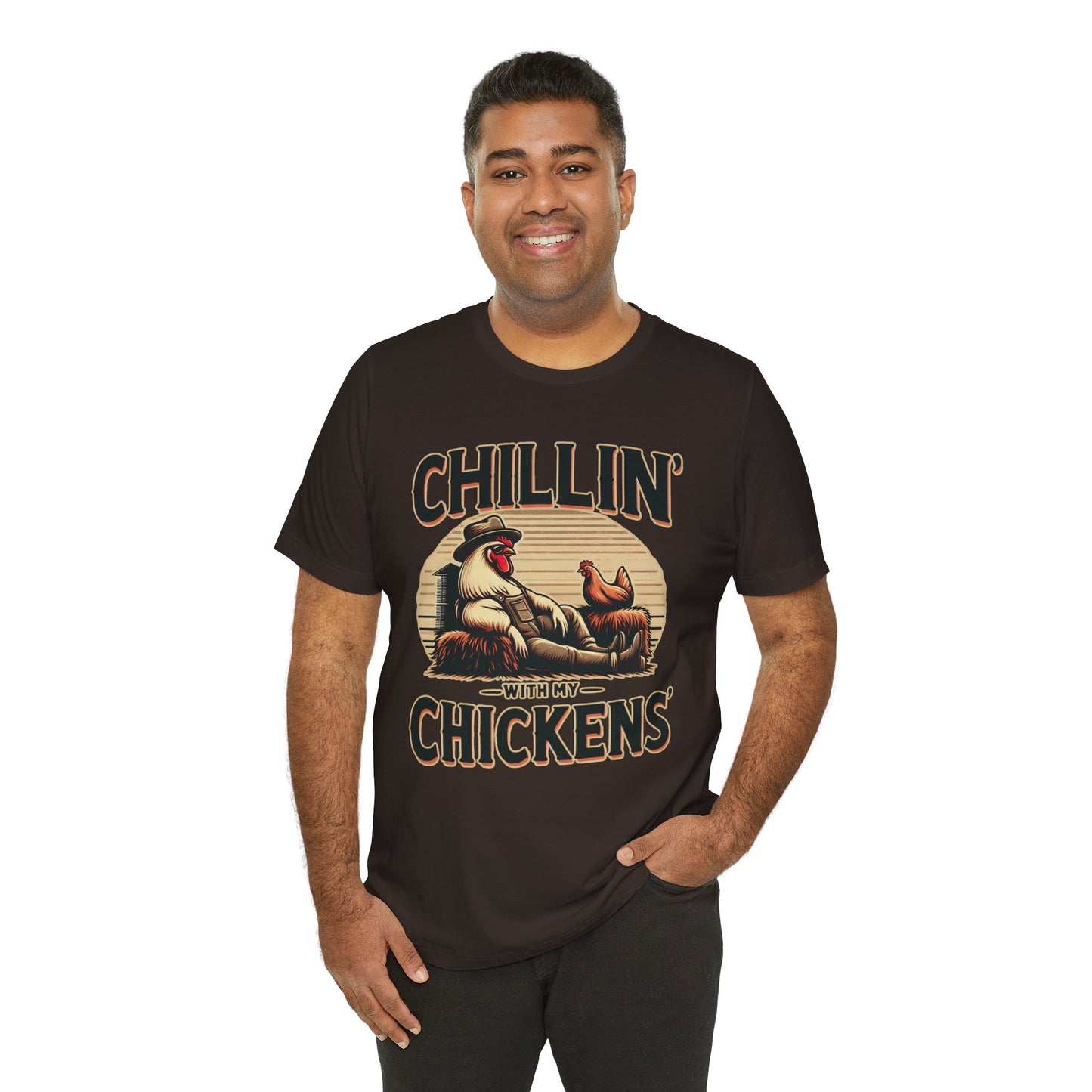 🐔 "Chillin' with My Chickens" Funny Rooster T-Shirt 🐓