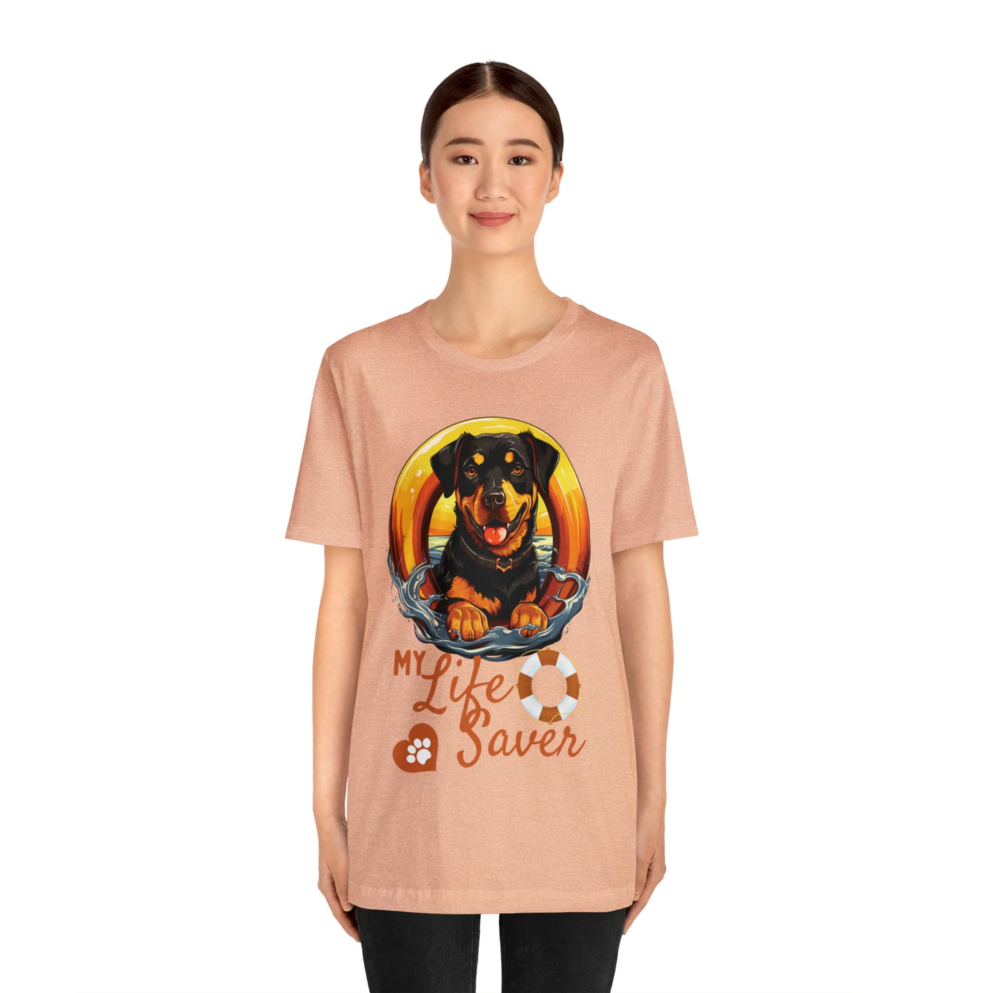 My Life Saver Rottweiler Dog Tee