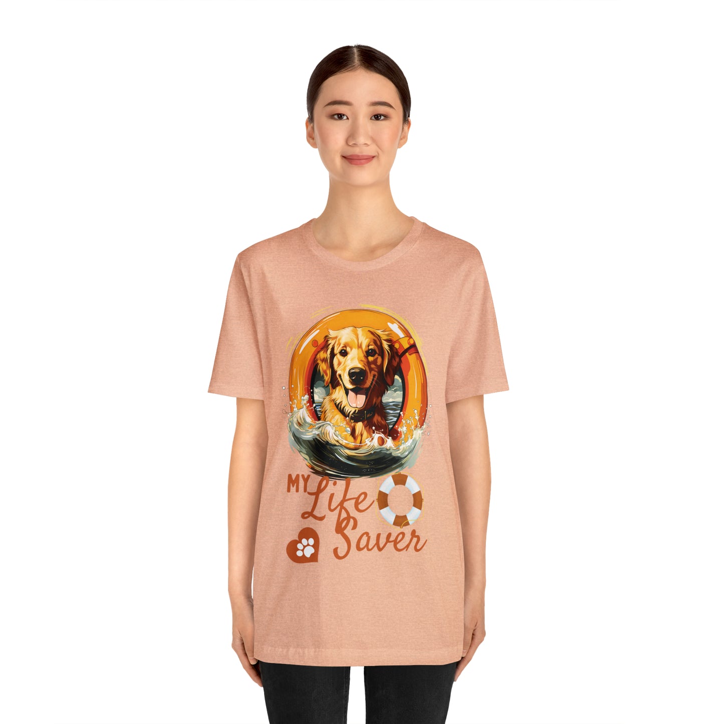 My Life Saver Golden Retriever Dog Tee