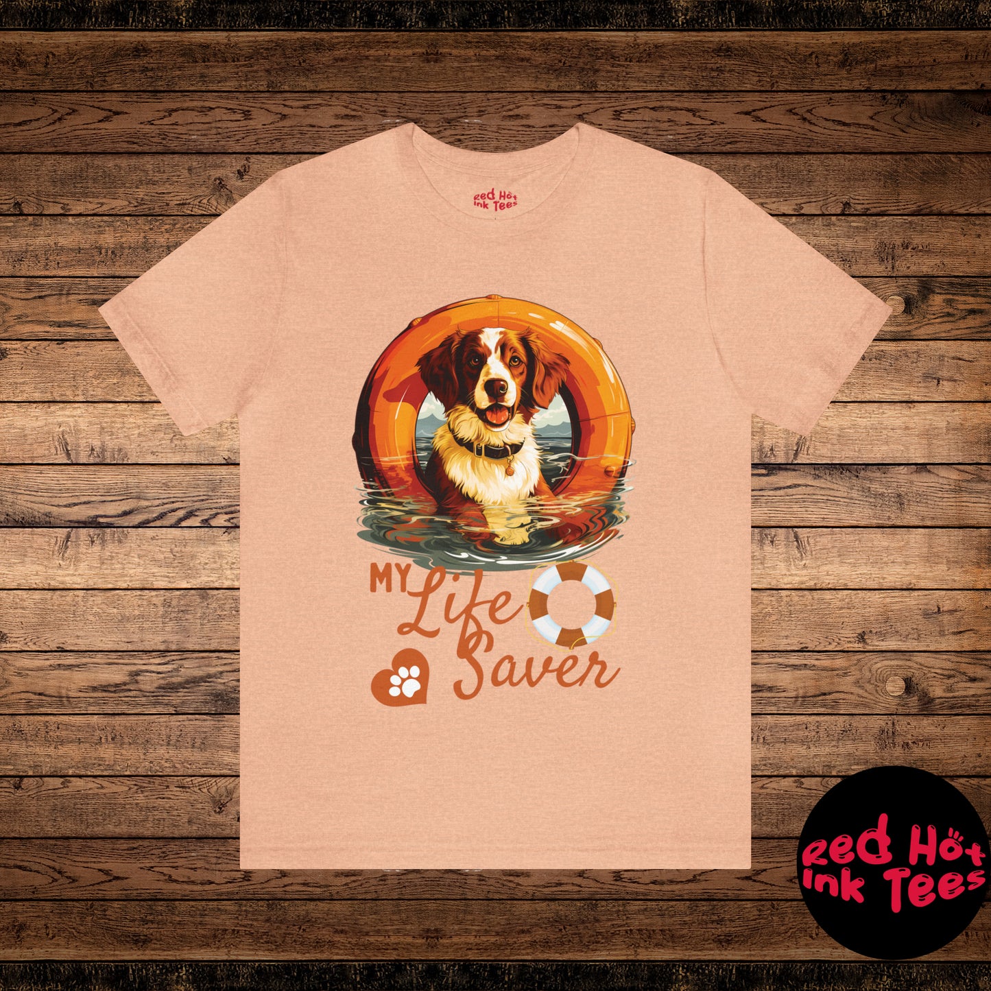 My Life Saver Brittany Dog Tee