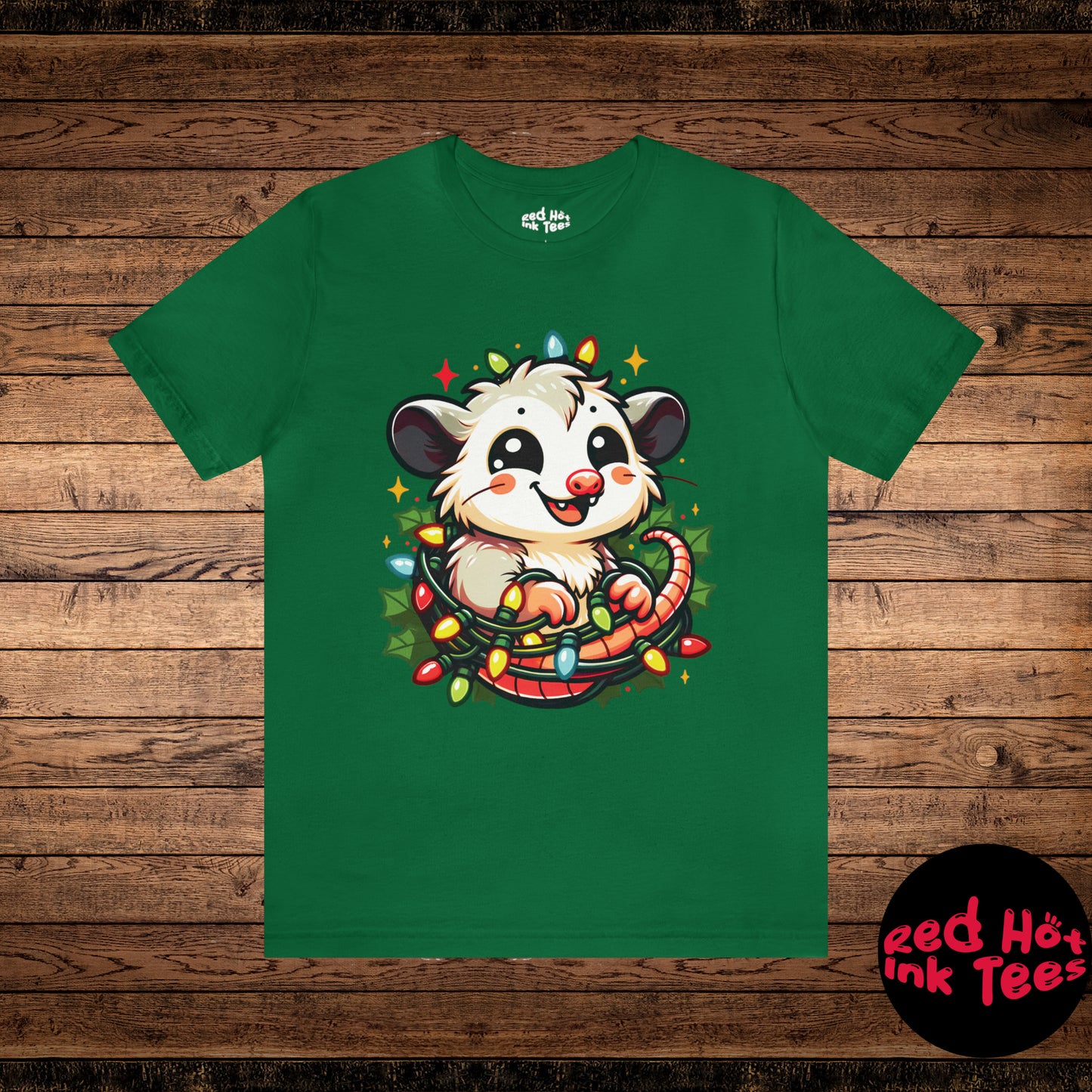 Opossum Christmas Entanglement Tee