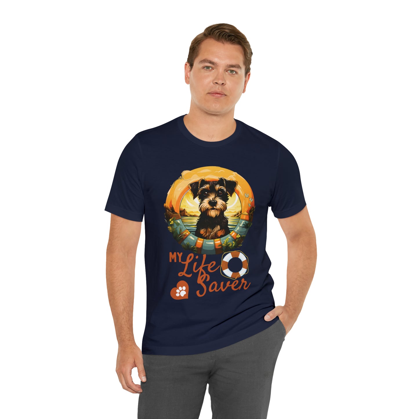 My Life Saver Schnauzer Dog Tee