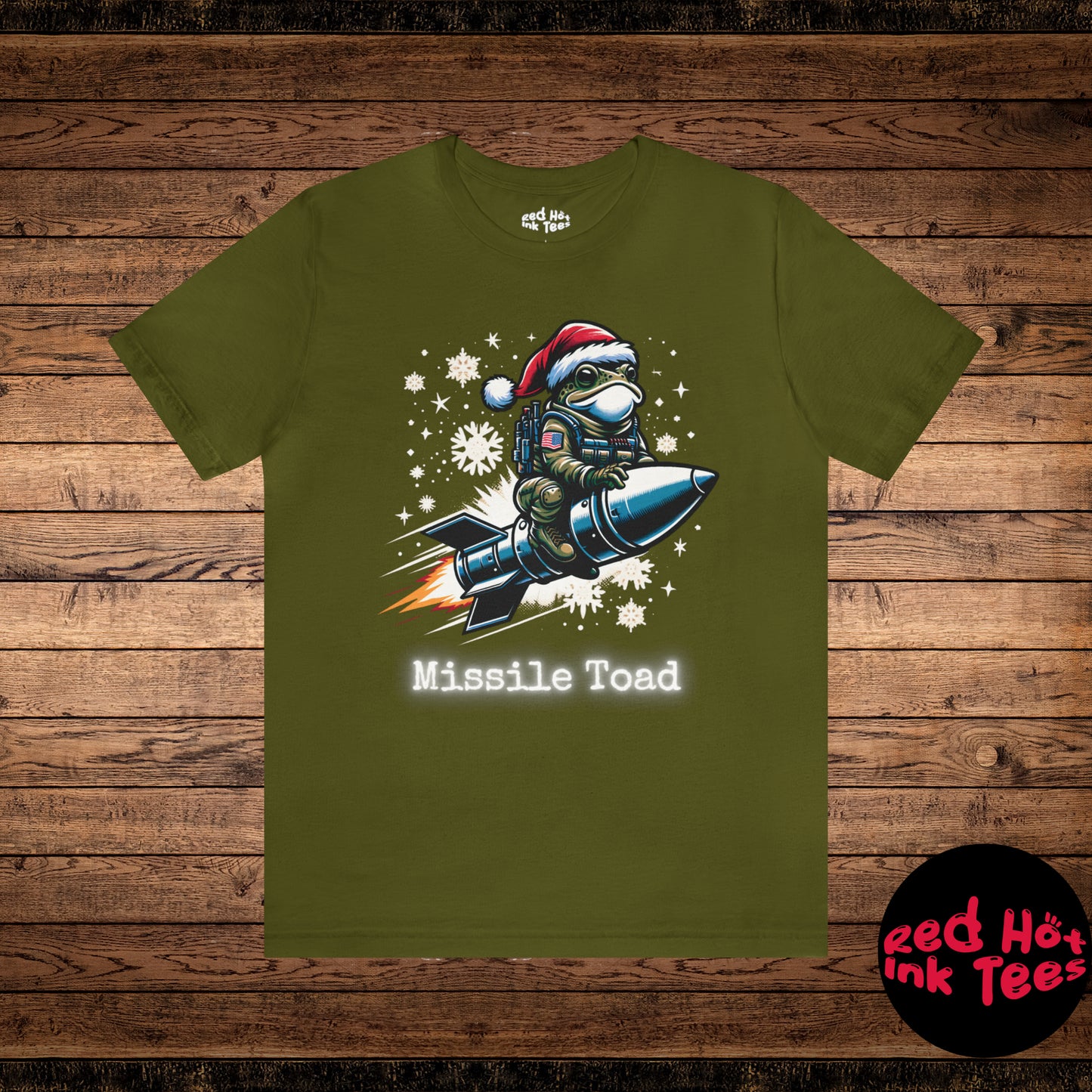 🚀 "Missile Toad 2: The Holiday Hop" Tee