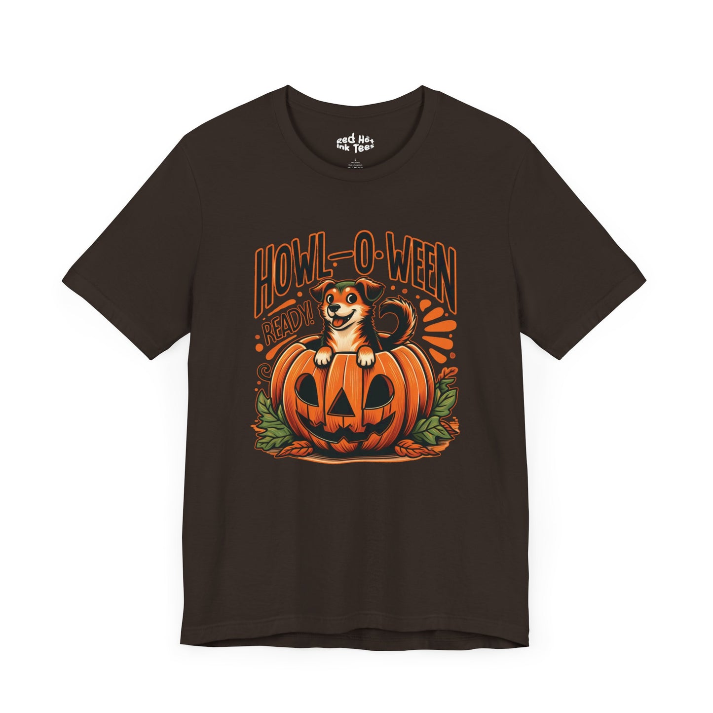 🐶🎃 "Howl-O-Ween Ready" Cute Halloween Dog and Pumpkin T-Shirt 🎃🐾