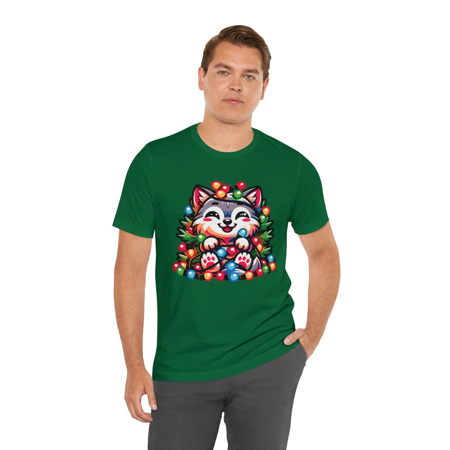 Wolf Christmas Entanglement Tee