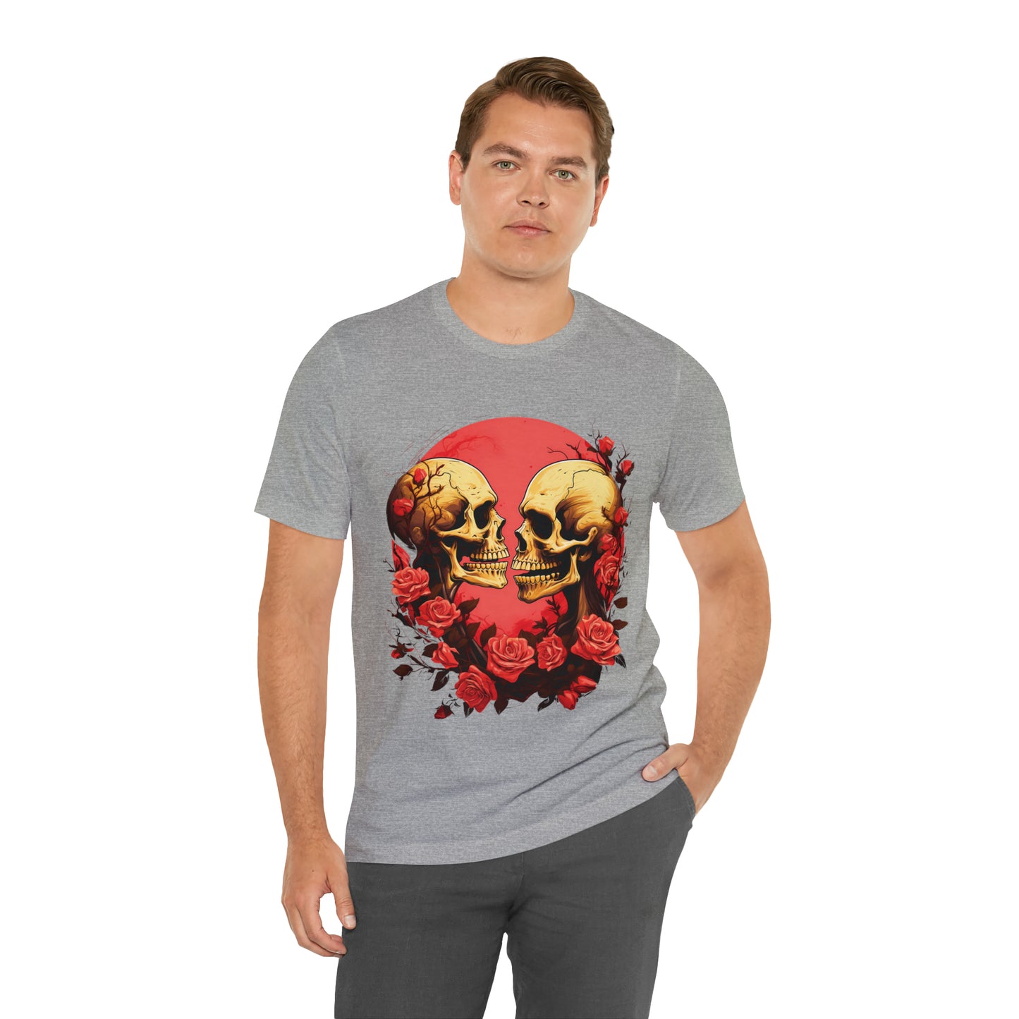 Skeletons' Serenade in Shades of Rose Tee