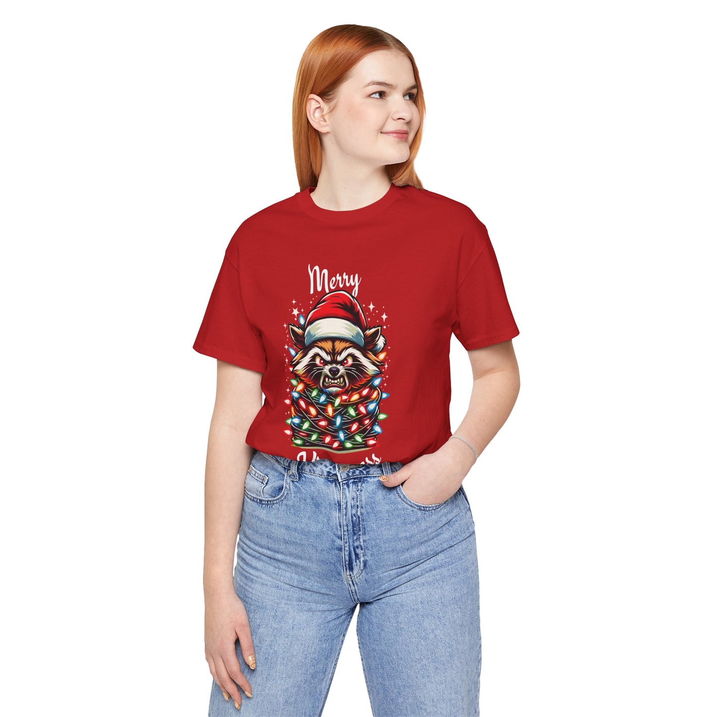 Merry Kissmyass Raccoon Tee