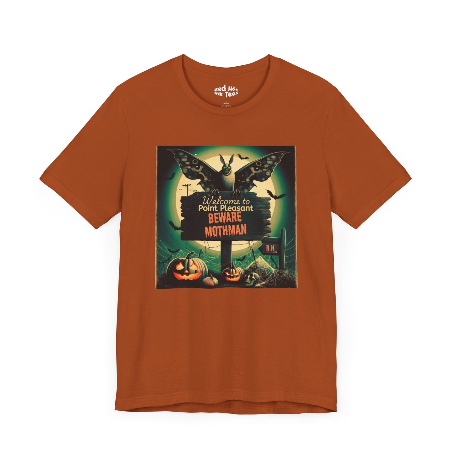 🦋🌕 "Beware Mothman" Point Pleasant Halloween T-Shirt 🎃🦇