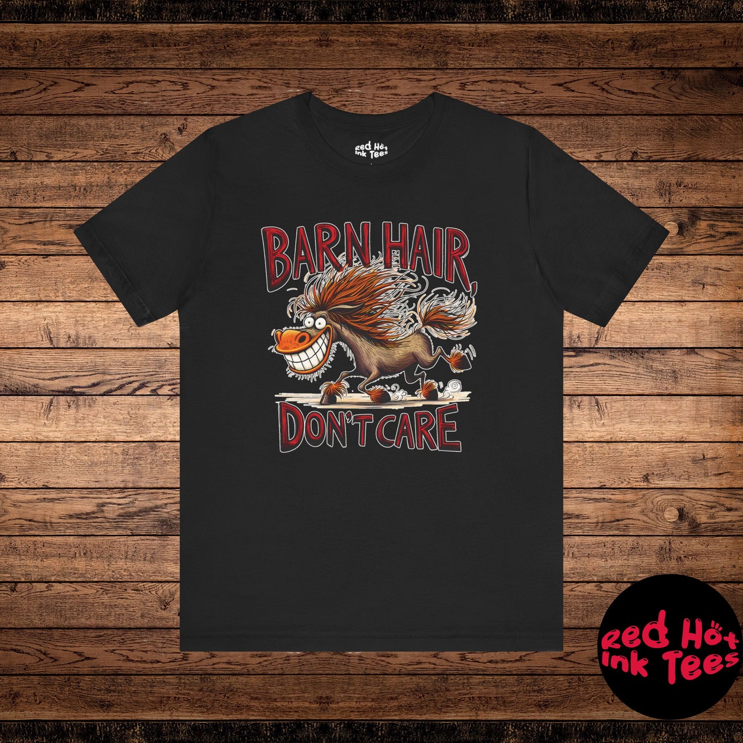 barn hair don't care, funny horse design, wild horse cartoon, messy hair humor, equestrian humor, barn life, horse lover gift, horse riding, barn hair funny, crazy horse art, horse lover apparel, equestrian t-shirt, wild hair horse, country life, funny equestrian design, barnyard humor, horse riding humor, horse lover decor, animal lover gift, barn life humor, quirky horse art, equestrian style, ranch life, funny horse quote, country girl design