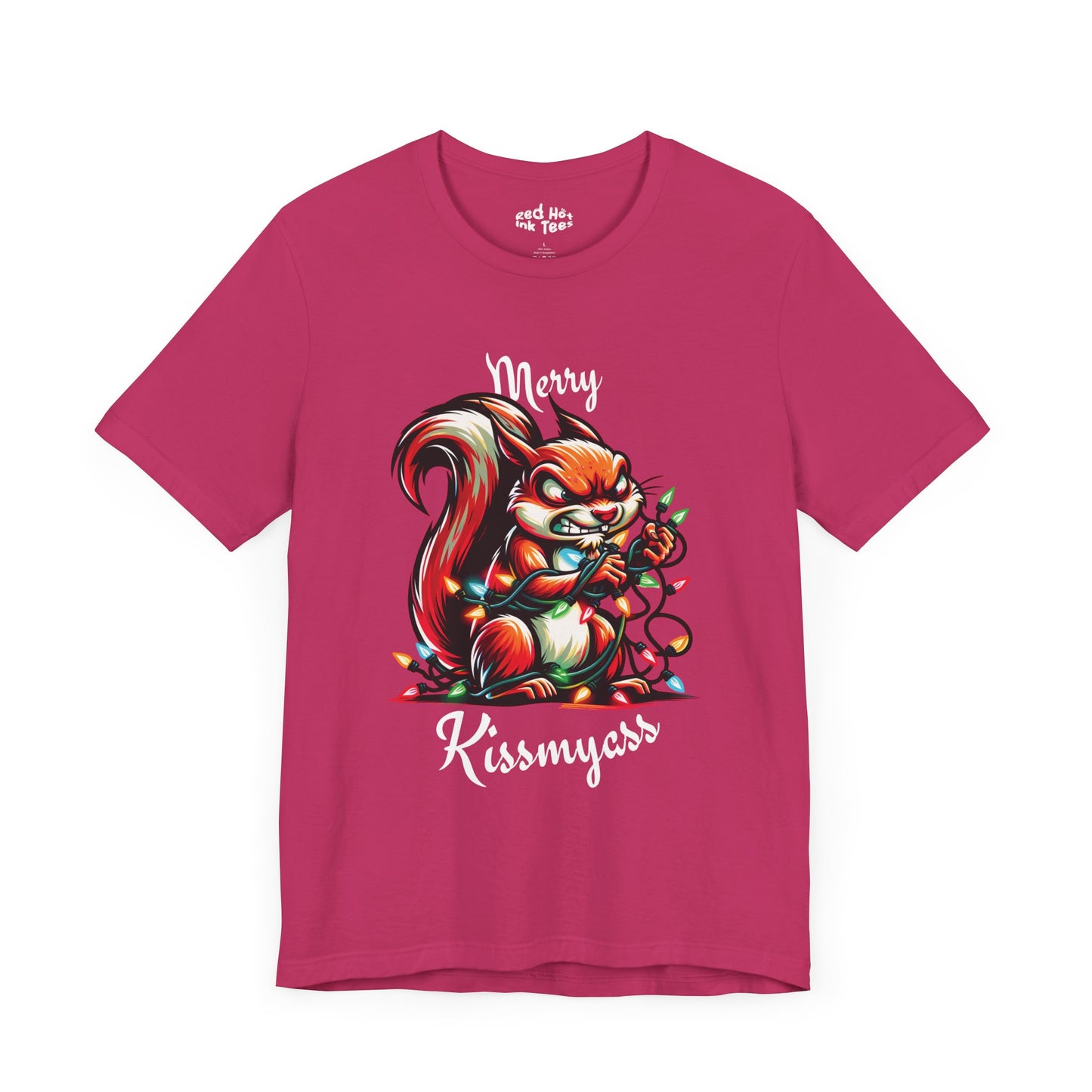 Merry Kissmyass Squirrel Tee