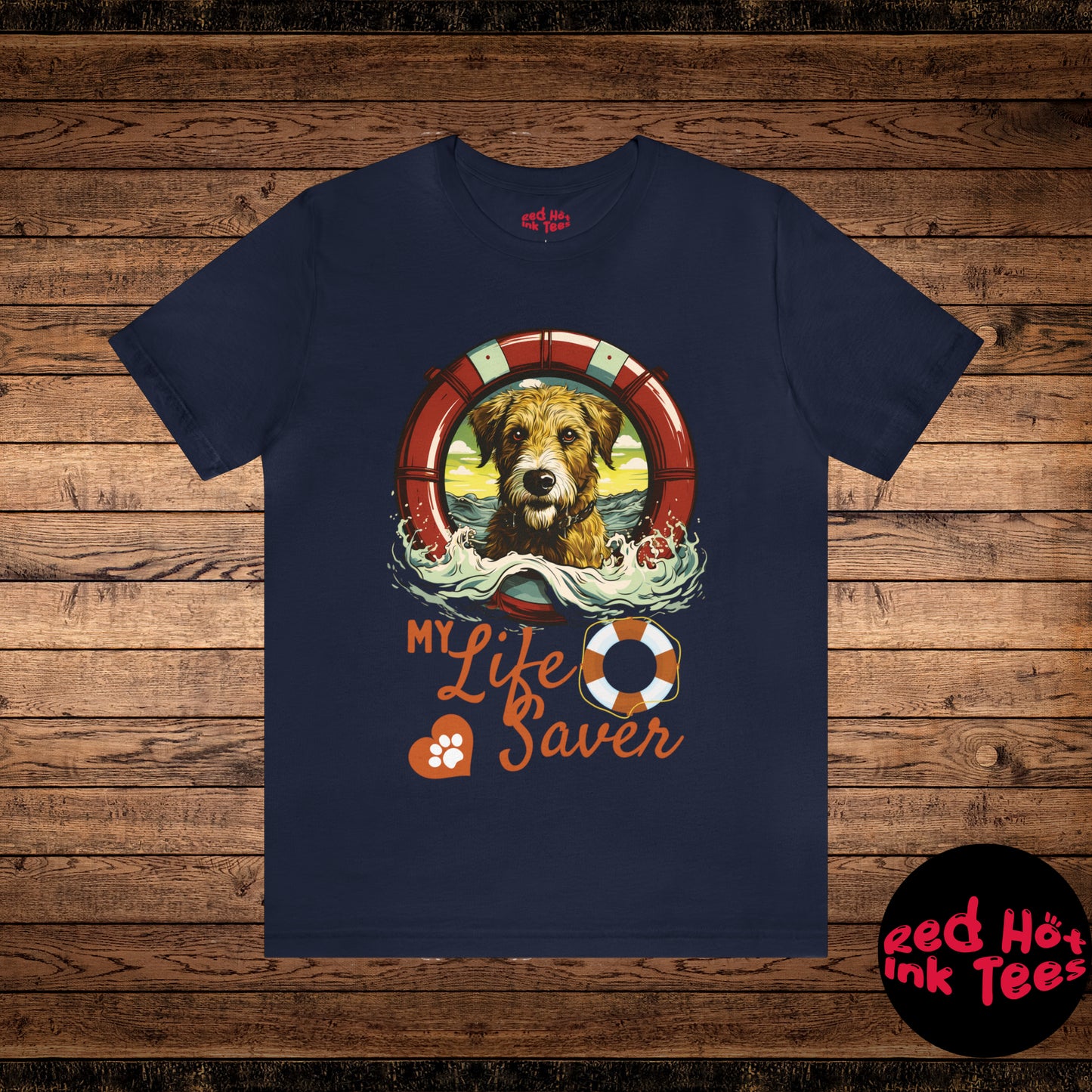 My Life Saver Irish Wolfhound Dog Tee