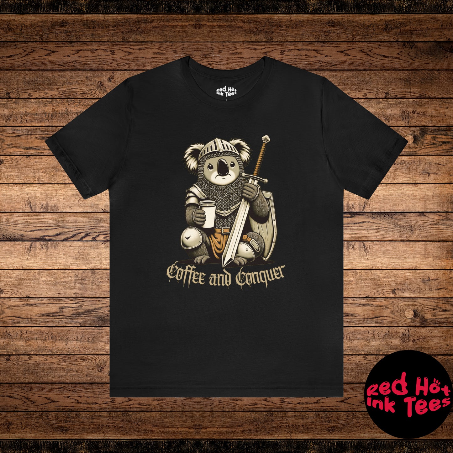 🐨 Coffee and Conquer Koala Tee 🐨