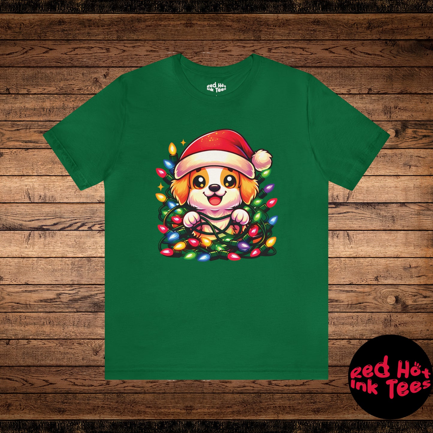 Dog Christmas Entanglement Tee