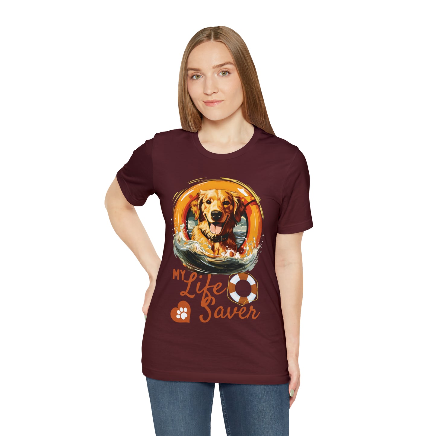 My Life Saver Golden Retriever Dog Tee