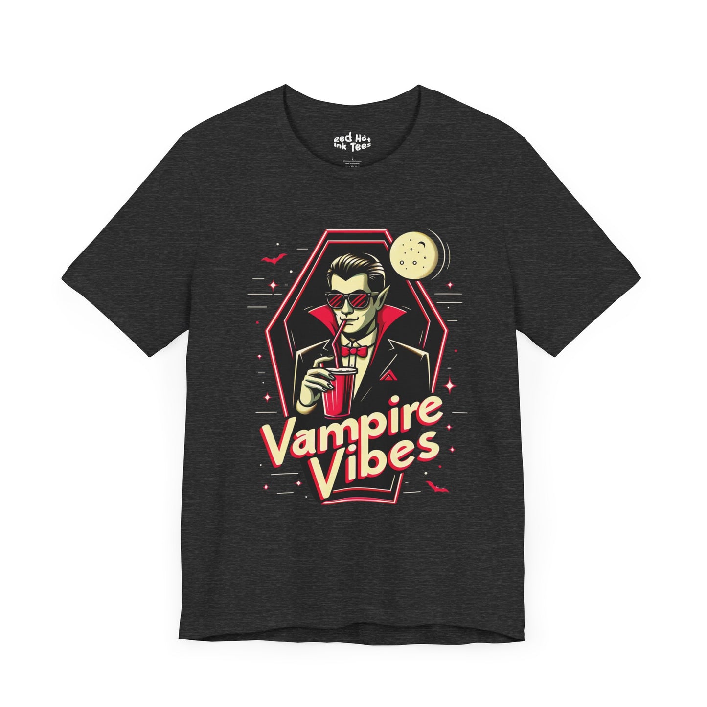 🦇 "Vampire Vibes" Cool Halloween T-Shirt 🩸