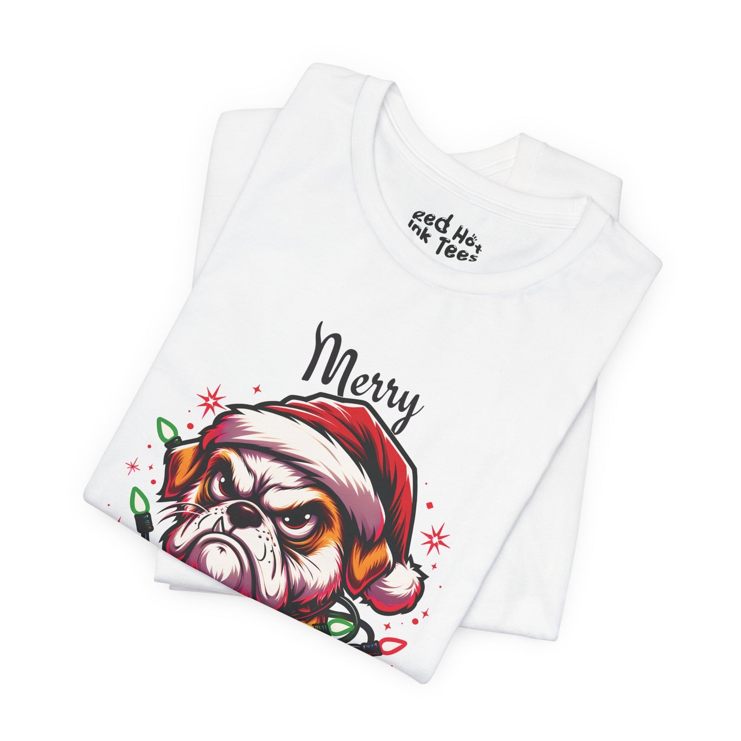 Merry Kissmyass Dog Tee