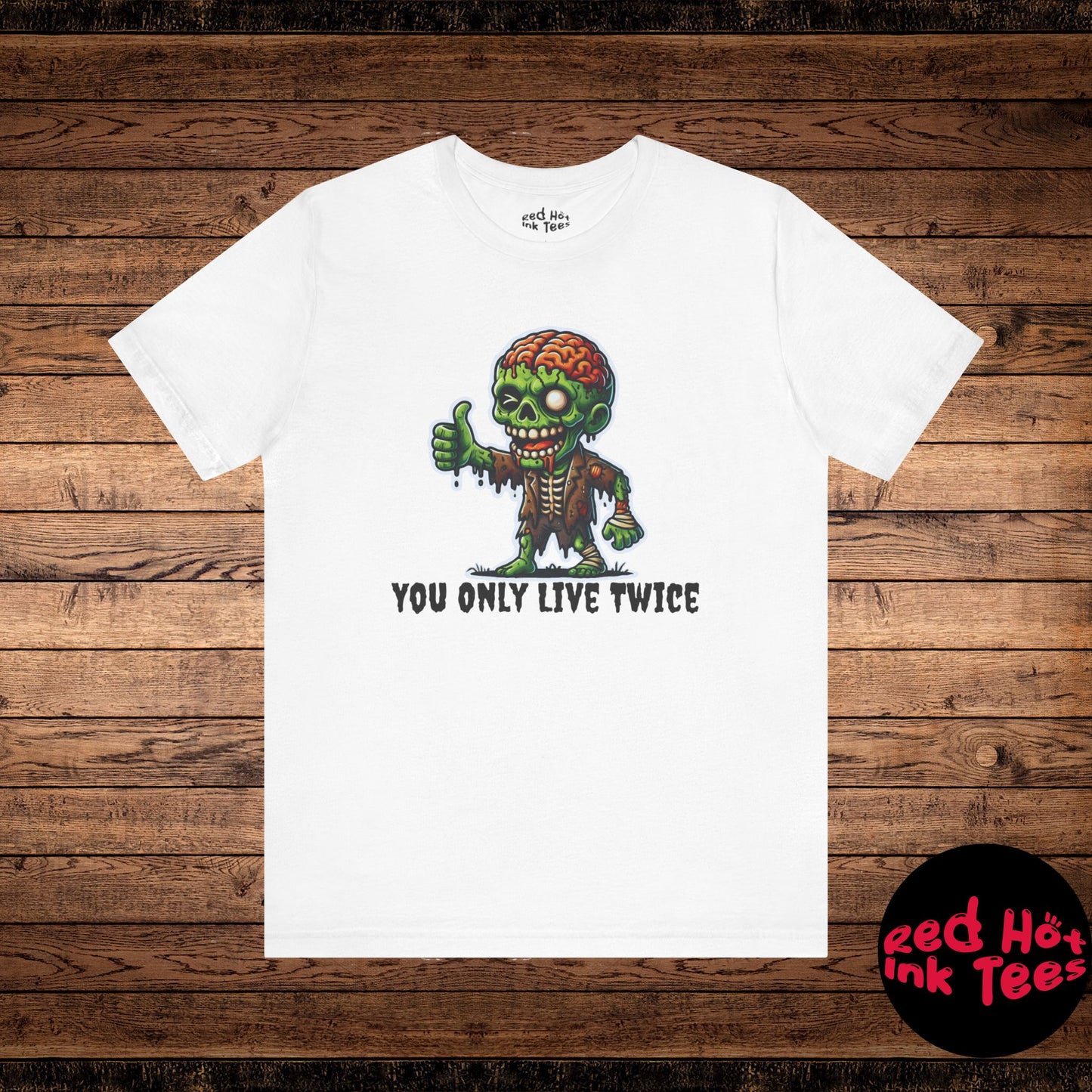 🧟‍♂️ "You Only Live Twice" Zombie Thumbs Up T-Shirt 🧠