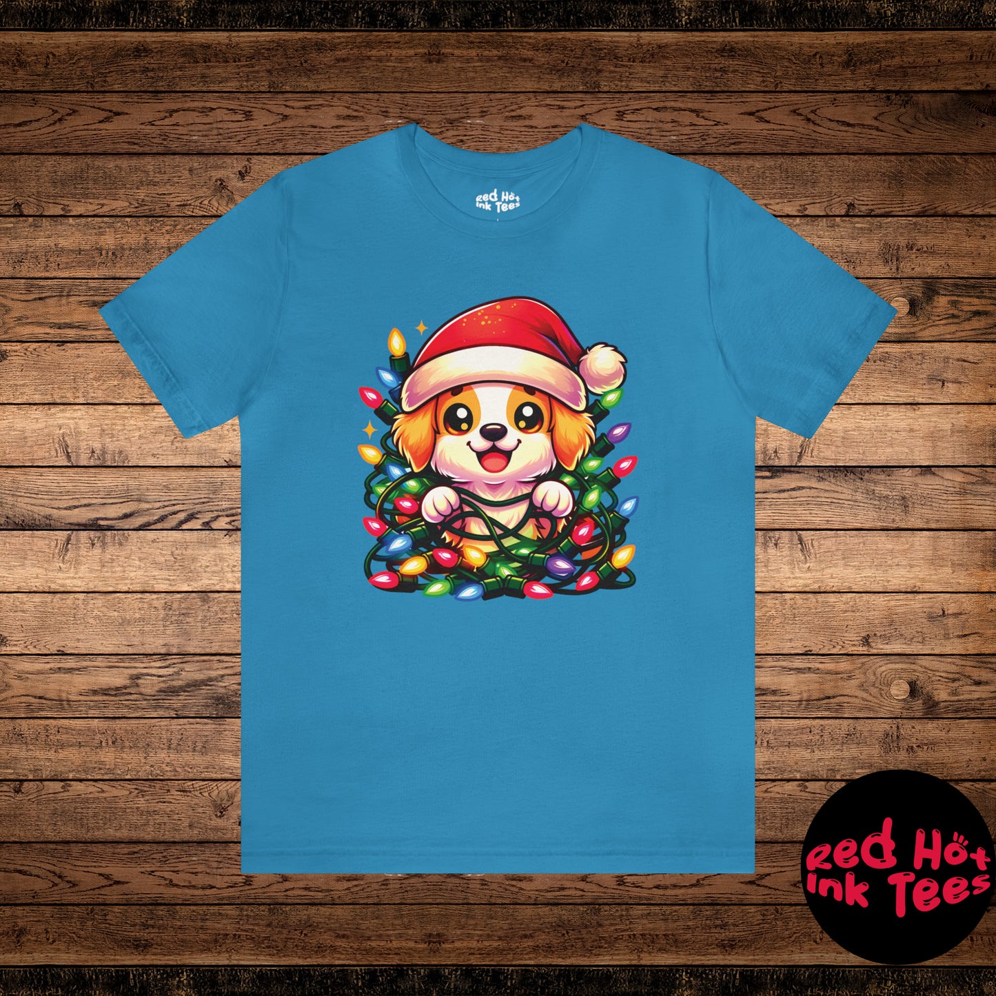 Dog Christmas Entanglement Tee