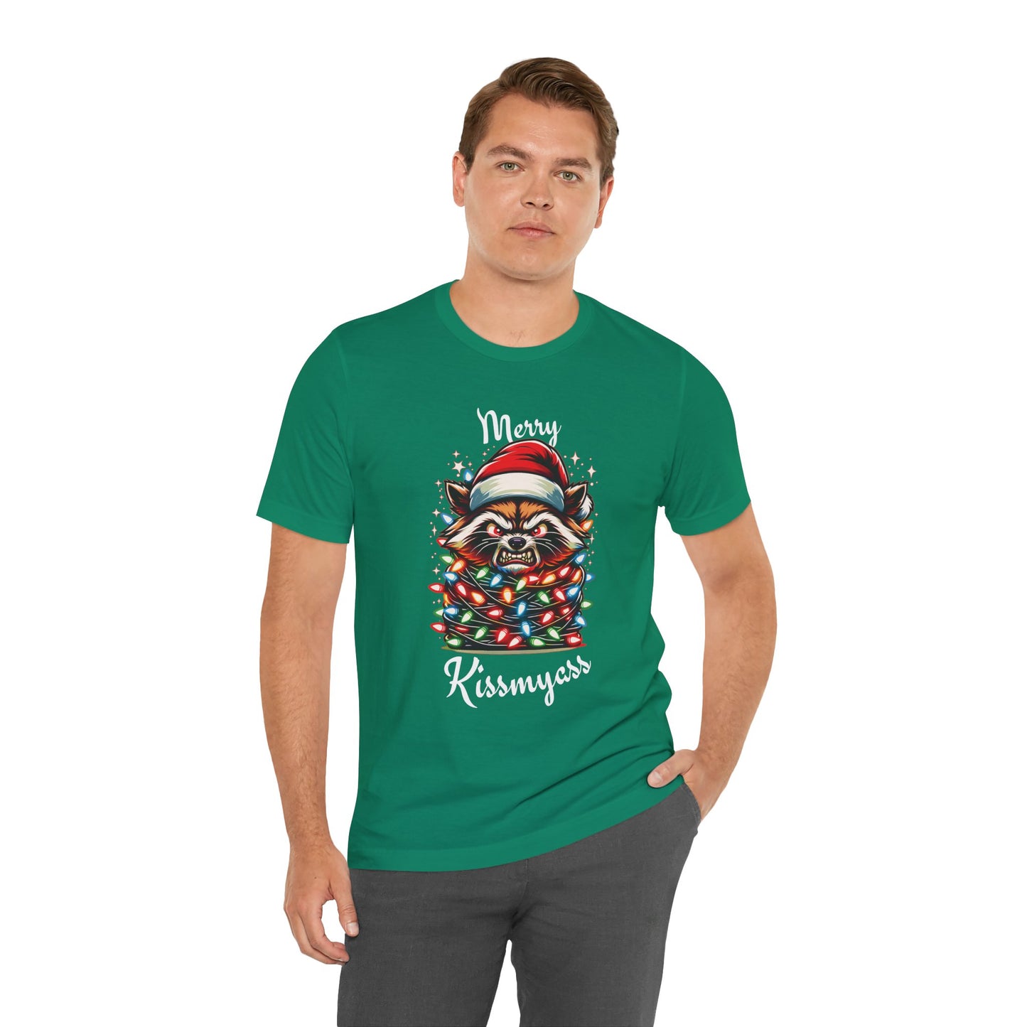 Merry Kissmyass Raccoon Tee