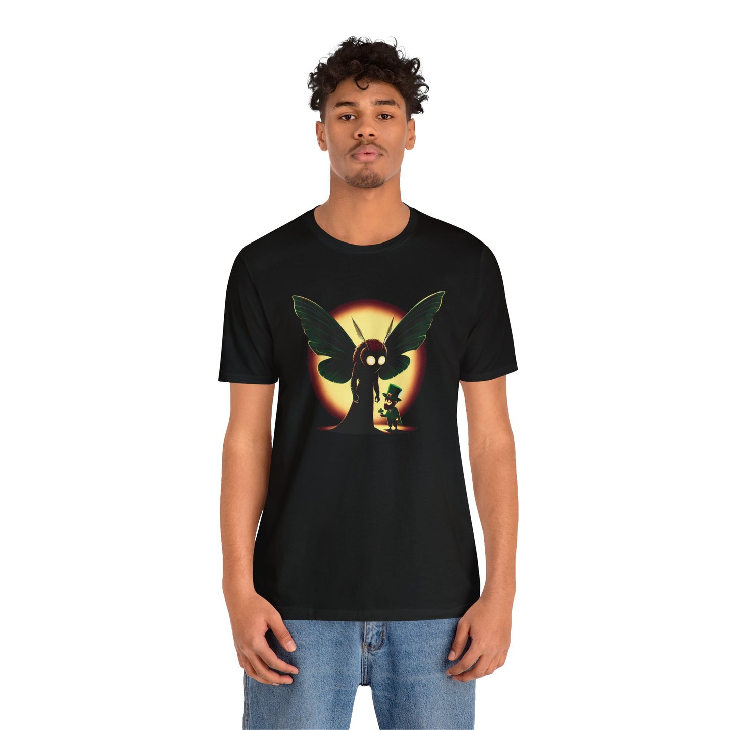 Mothman Meets a Leprechaun Tee