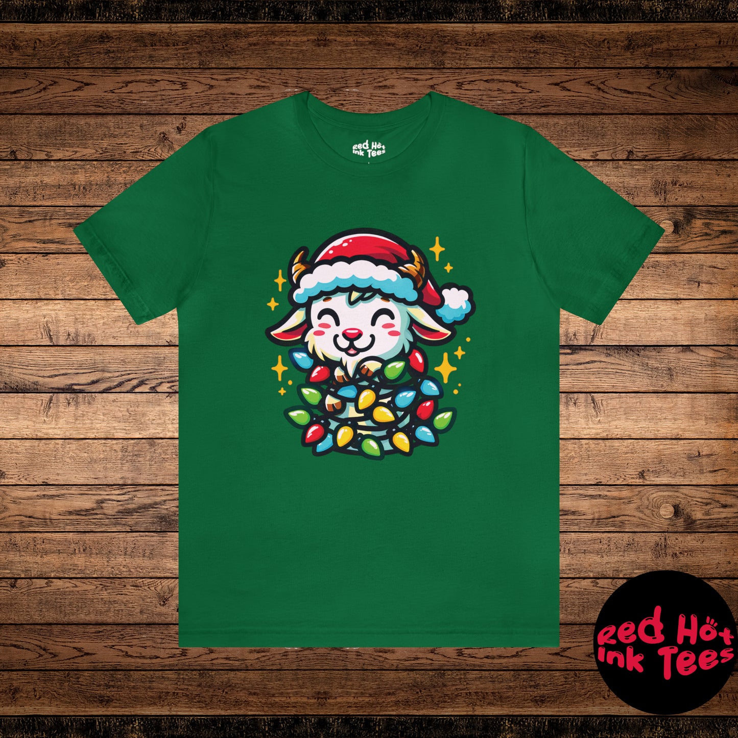 Goat Christmas Entanglement Tee