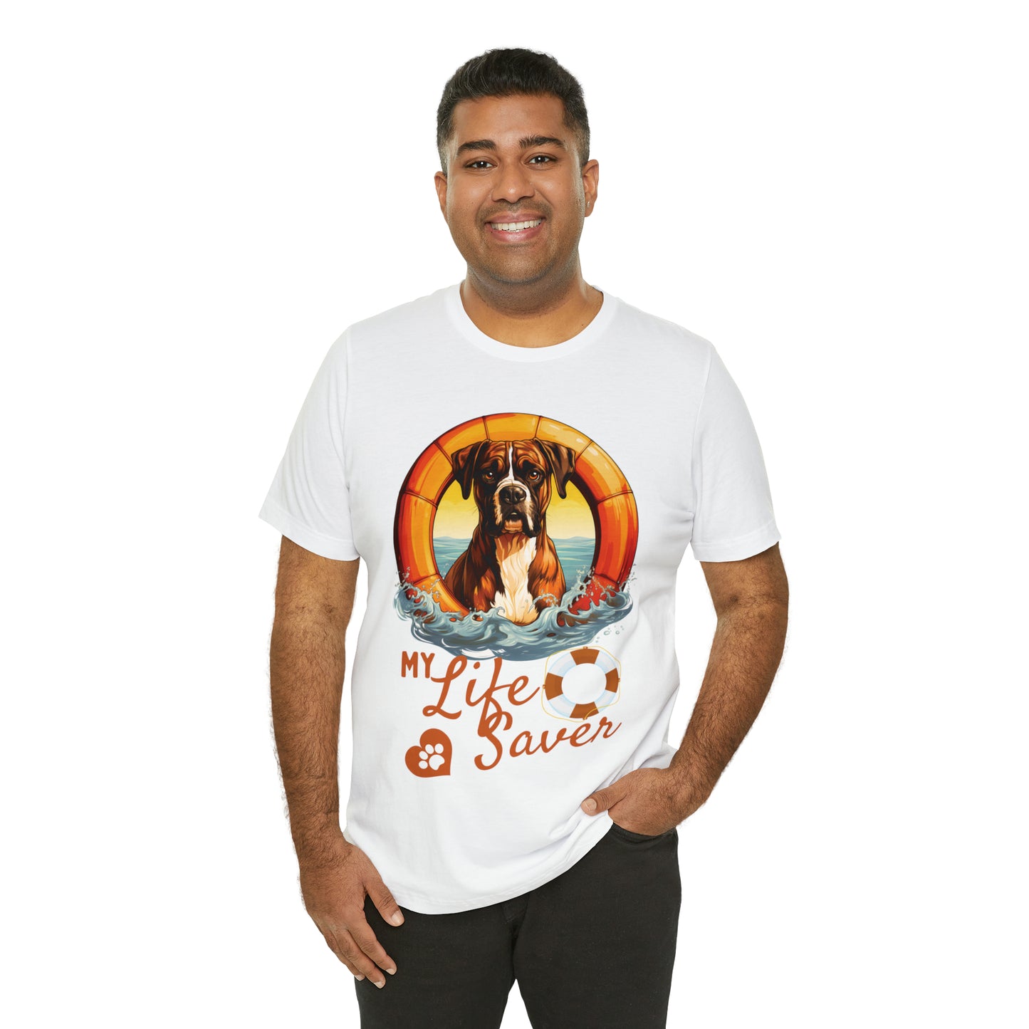 My Life Saver Boxer Dog Tee