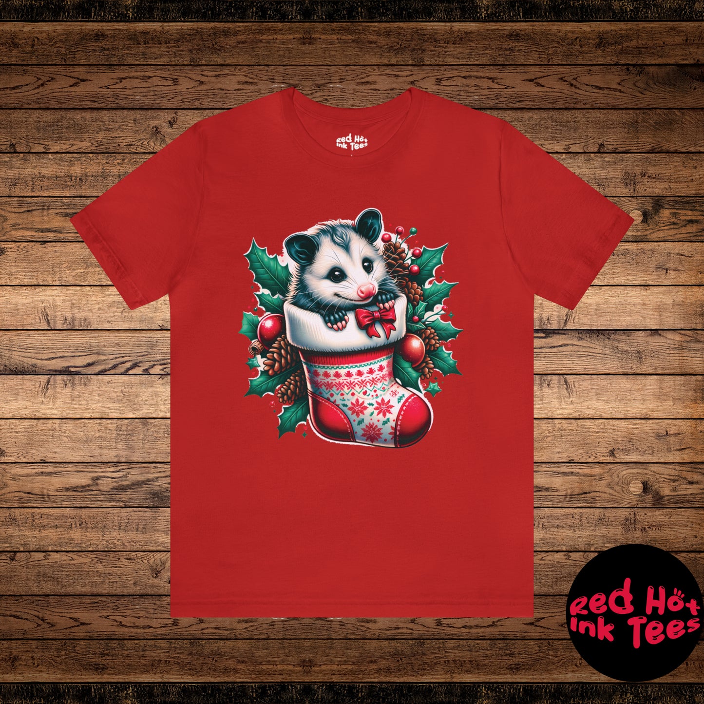 🎄 "Opossum Stocking Tee" 🎄