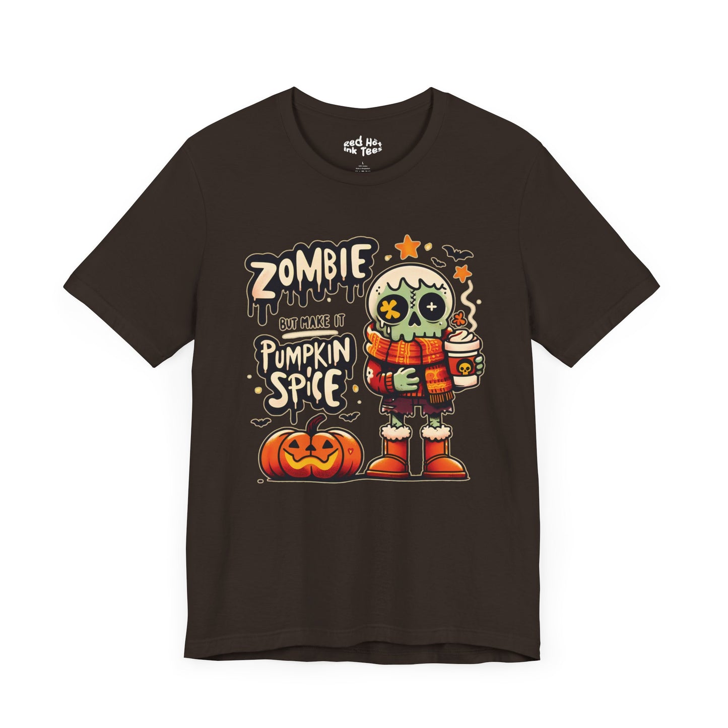 🎃 "Zombie But Make It Pumpkin Spice" Funny Halloween T-Shirt 🧟‍♂️☕