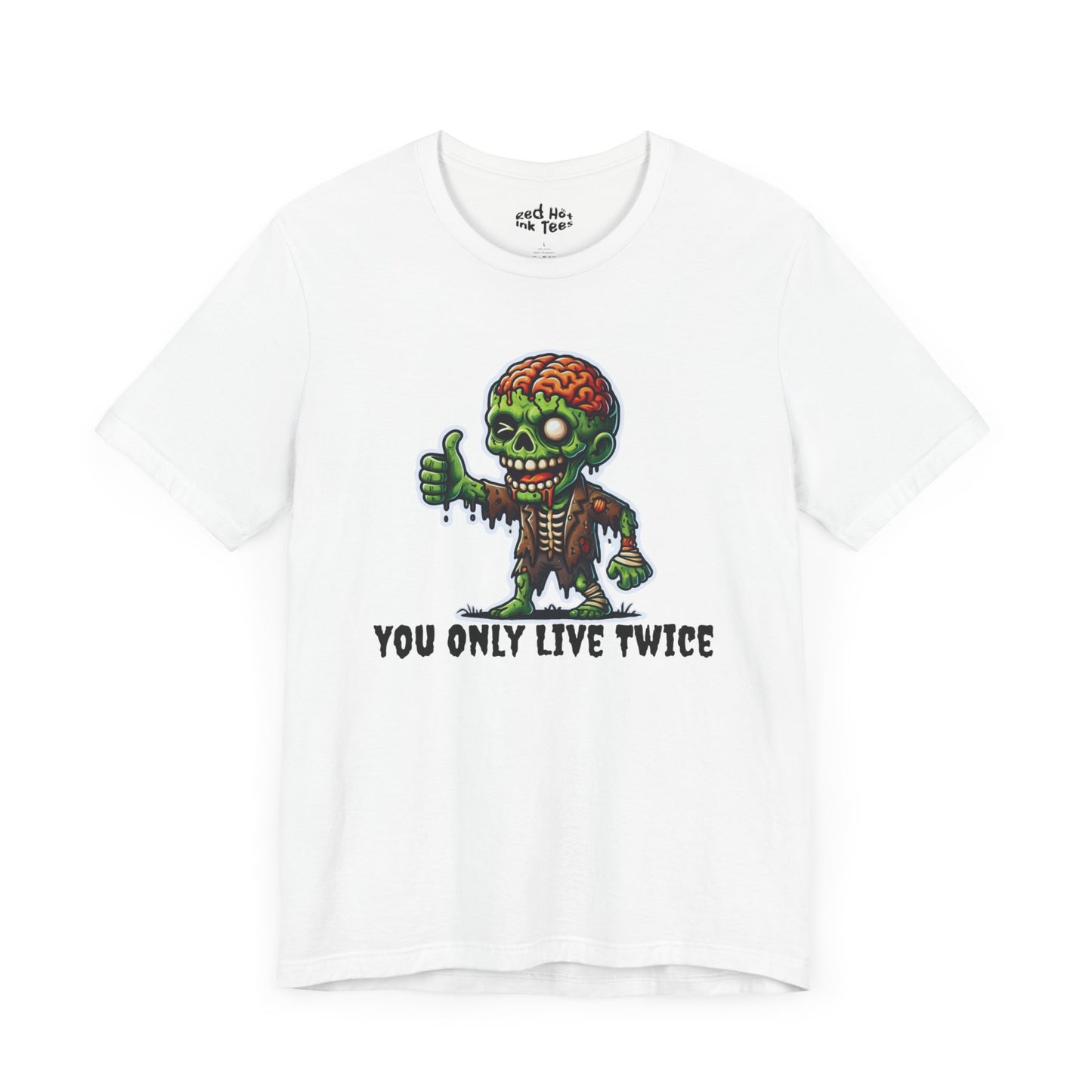 🧟‍♂️ "You Only Live Twice" Zombie Thumbs Up T-Shirt 🧠