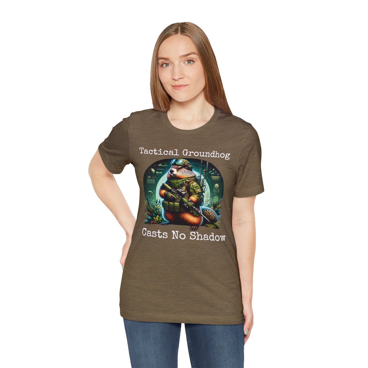 🌿🕶️ Tactical Groundhog Casts No Shadow Tee 🕶️🌿