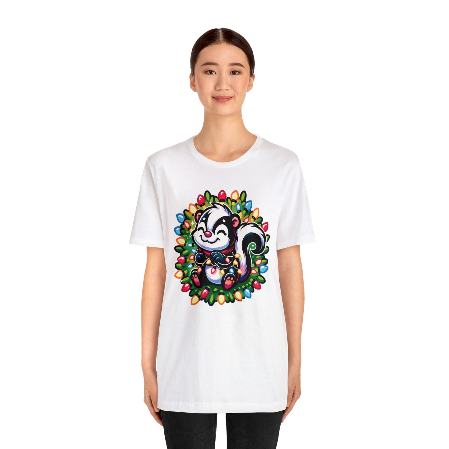 Skunk Christmas Entanglement Tee