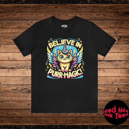 🦄 "Believe In Purr-Magic! Tee" 🐱