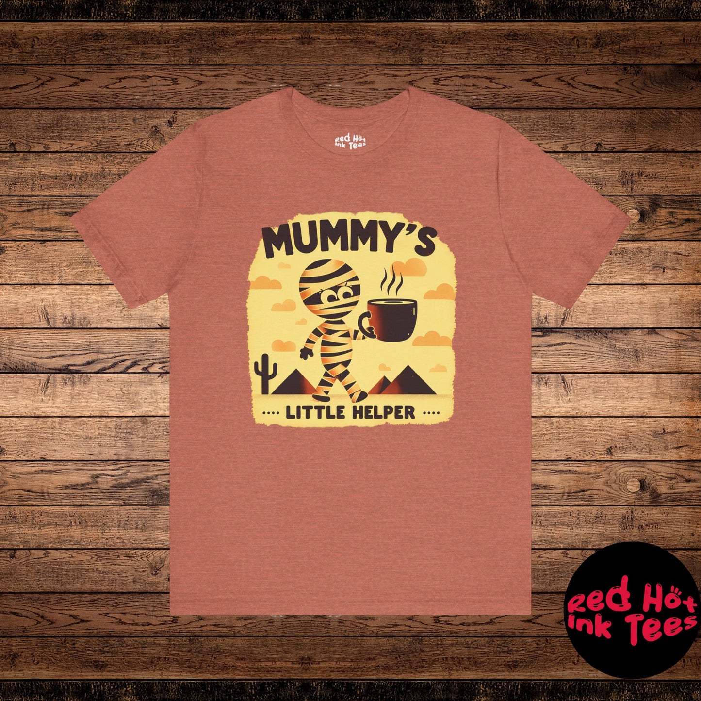 ☕ "Mummy's Little Helper" Cute Halloween Coffee T-Shirt 🧟‍♀️