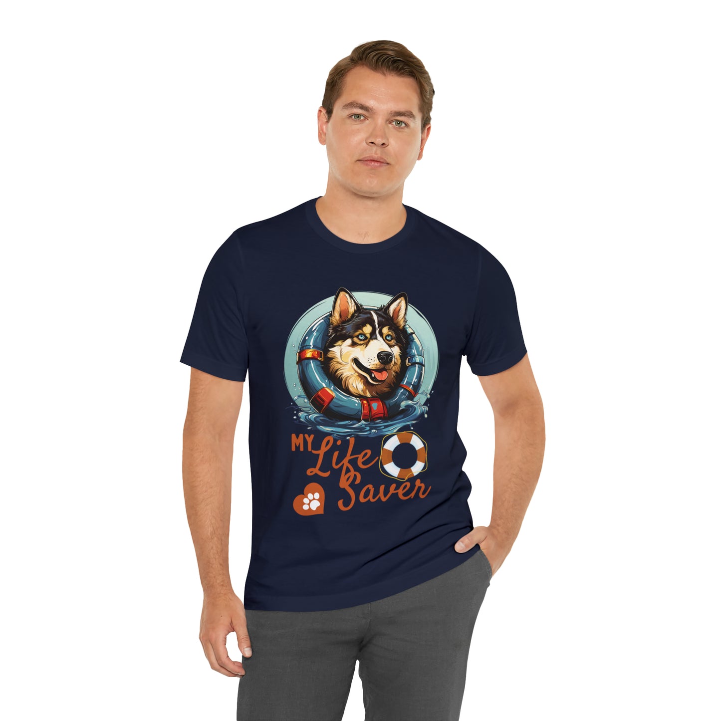 My Life Saver Siberian Husky Dog Tee