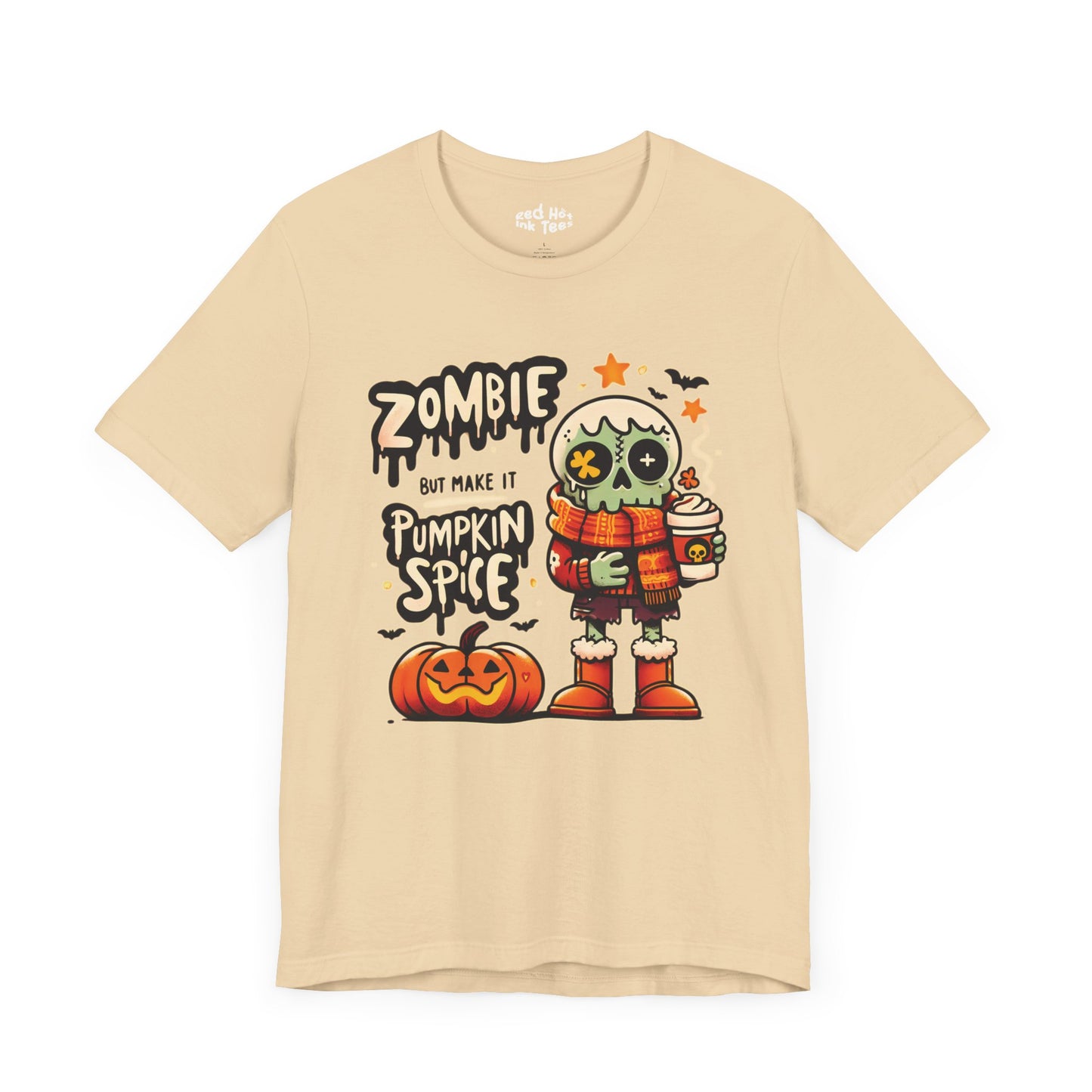 🎃 "Zombie But Make It Pumpkin Spice" Funny Halloween T-Shirt 🧟‍♂️☕